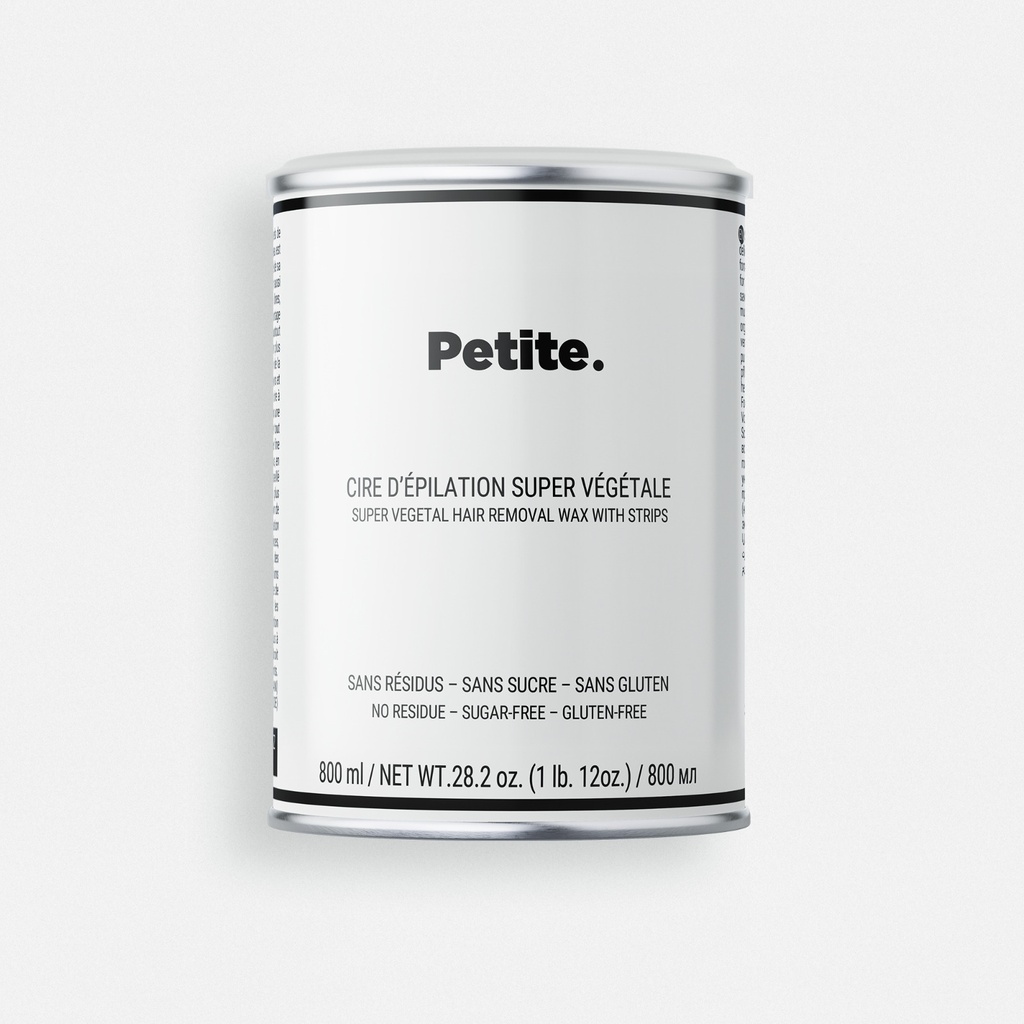 Super Plant-Based Hair Removal Wax Jar With Strips