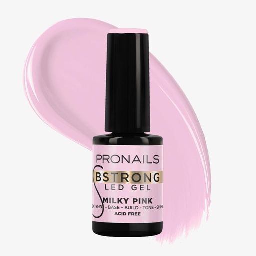 BStrong LED Gel Milky Pink 14 ml (0.47 fl.oz)
